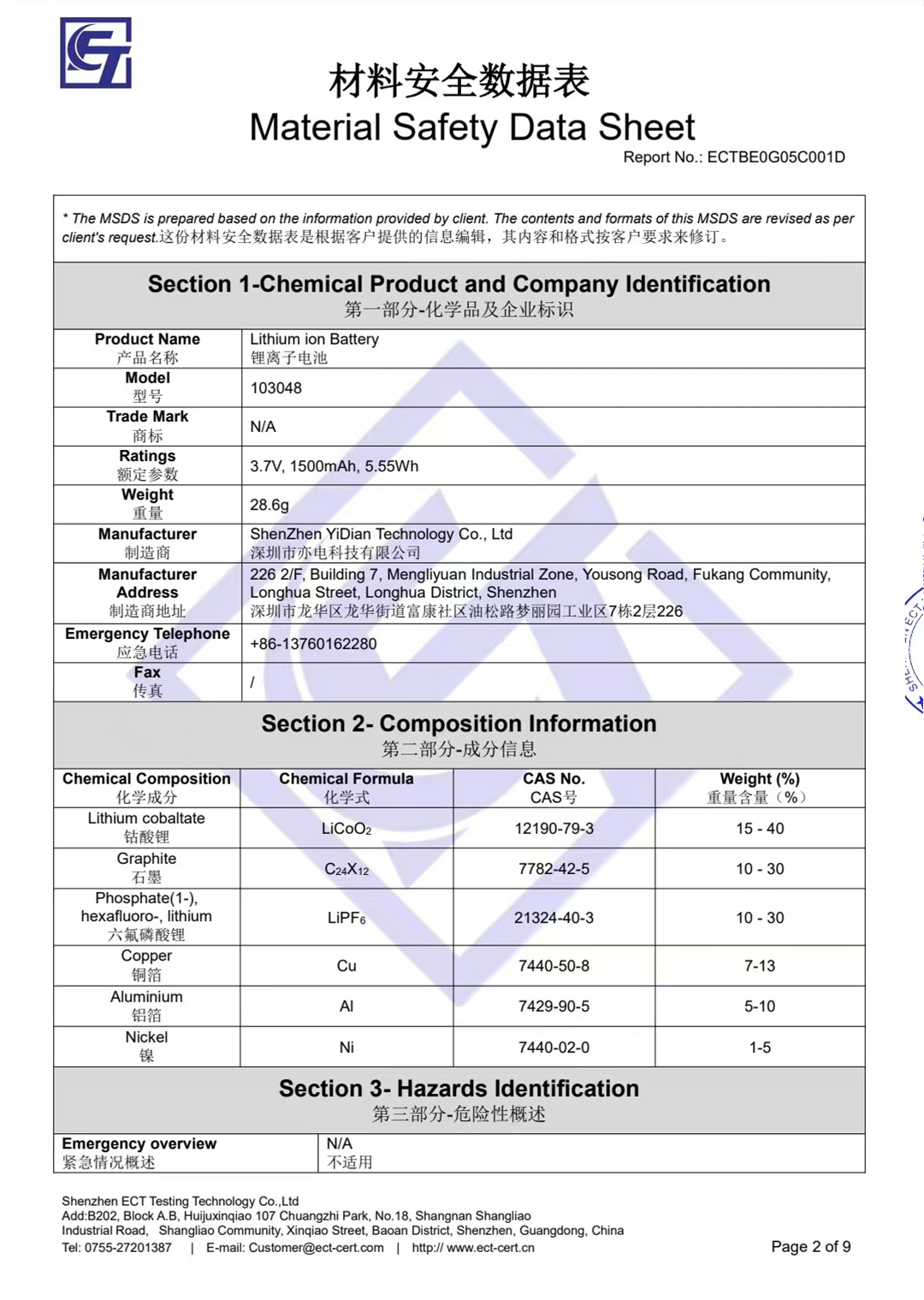 test report