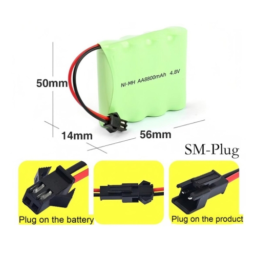 NI-MH 4.8V 8800mAh Battery Pack